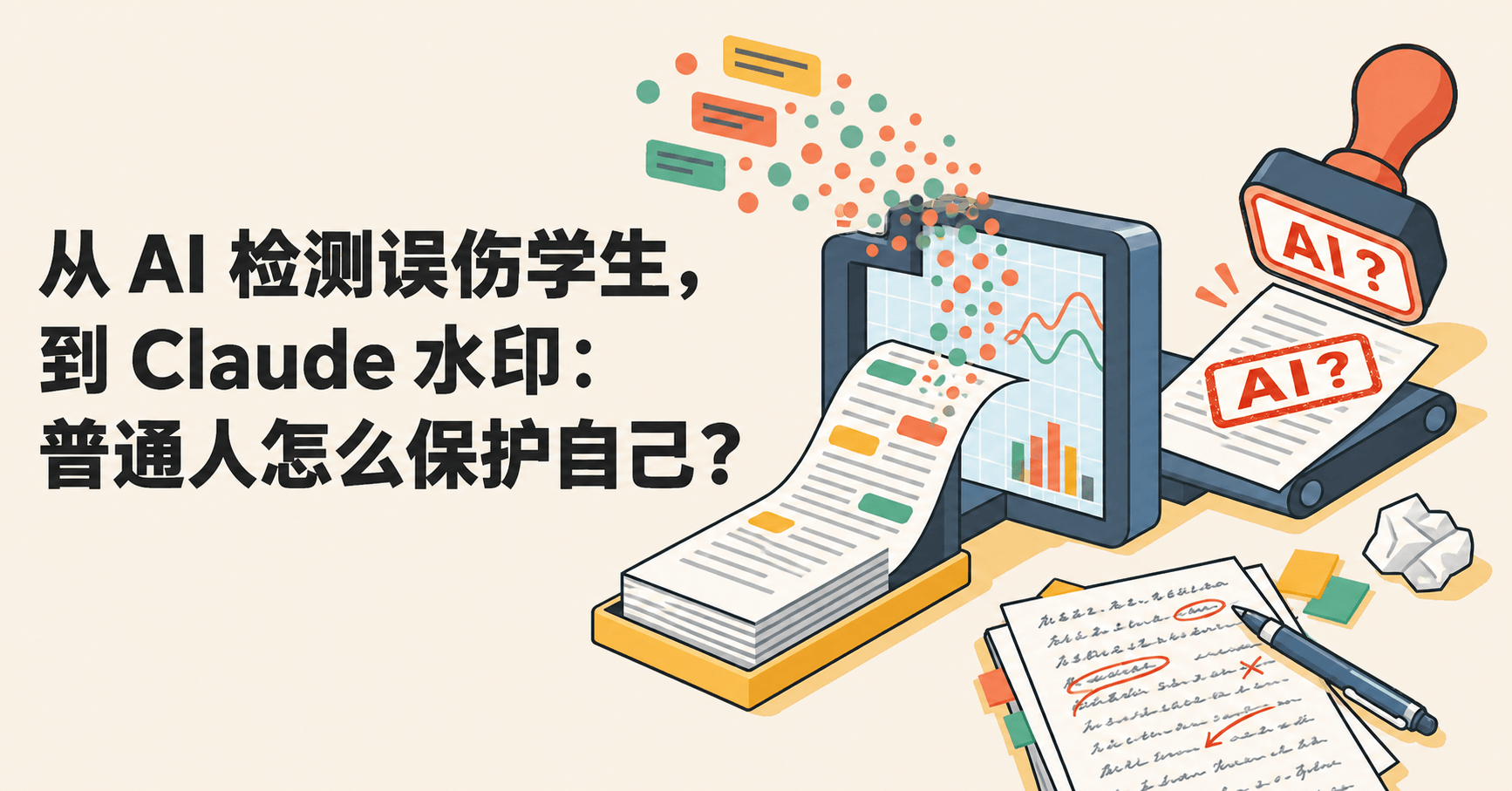 从 AI 检测误伤学生，到 Claude 水印：普通人怎么保护自己？